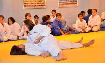 Judo kuşak sınavına 100 sporcu katıldı