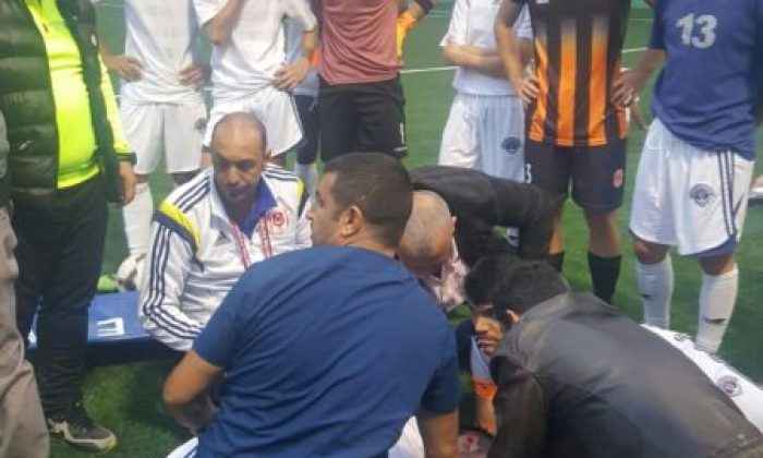 İkitellispor’lu oyuncu kafa travması geçirdi