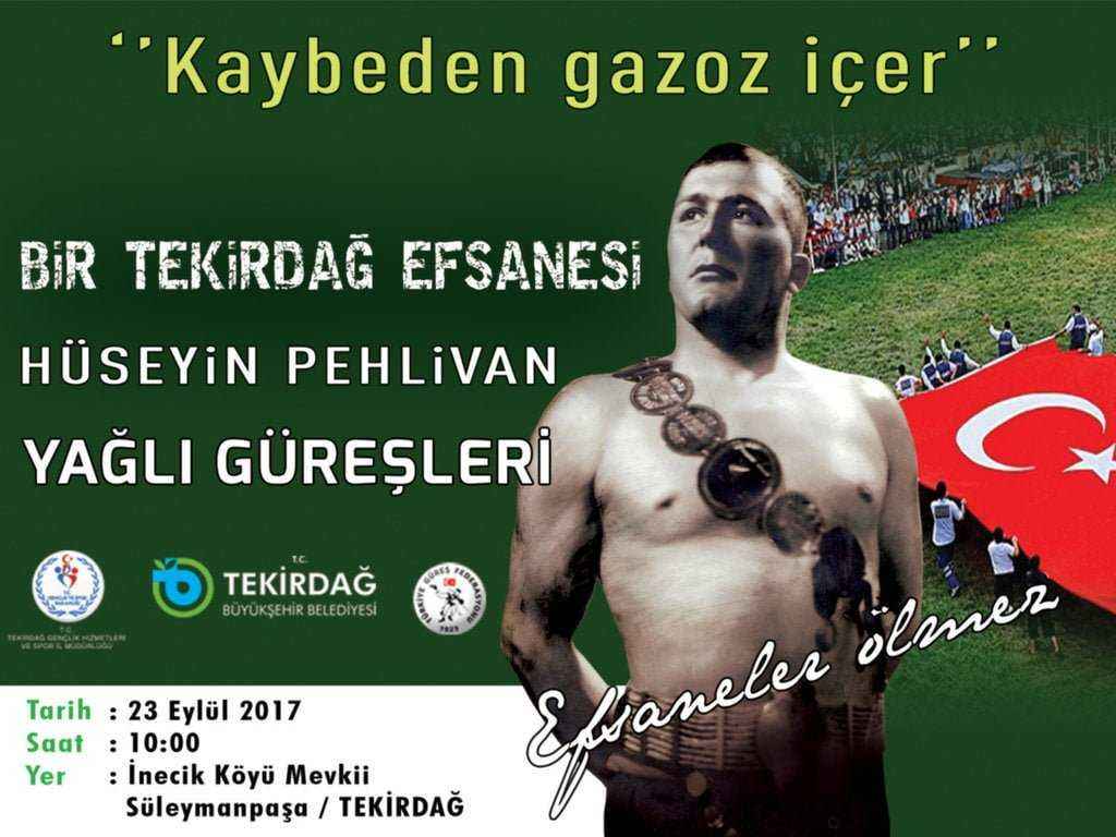 Tekirdağlı Hüseyin Pehlivan yağlı güreşleri başlıyor   