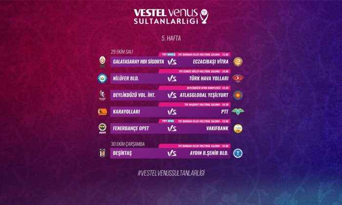 Vestel Venus Sultanlar Ligi’nde 5. Hafta başlıyor