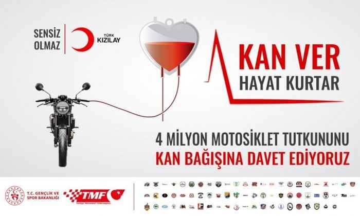 TMF, motosiklet tutkunlarını kan bağışına davet etti   