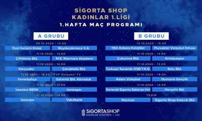 Sigorta Shop Kadınlar Voleybol 1. Ligi’nde 2020-2021 sezonu başlıyor   