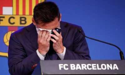 Messi, Barcelona’ya Gözyaşlarıyla Veda Etti