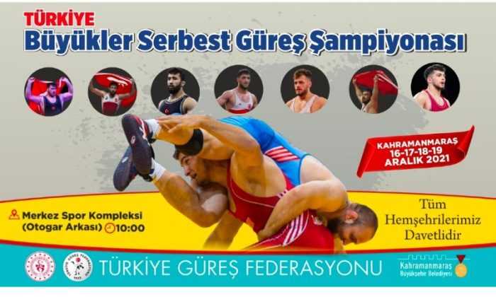 Büyükler Türkiye Serbest Güreş Şampiyonası Kahramanmaraş’ta Yapılacak