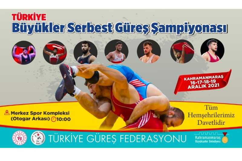 Büyükler Türkiye Serbest Güreş Şampiyonası Kahramanmaraş’ta Yapılacak