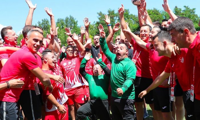 Down Futsal Milli Takımı ile Süper Lig Hakemlerimiz Dostluk Maçı Yaptı