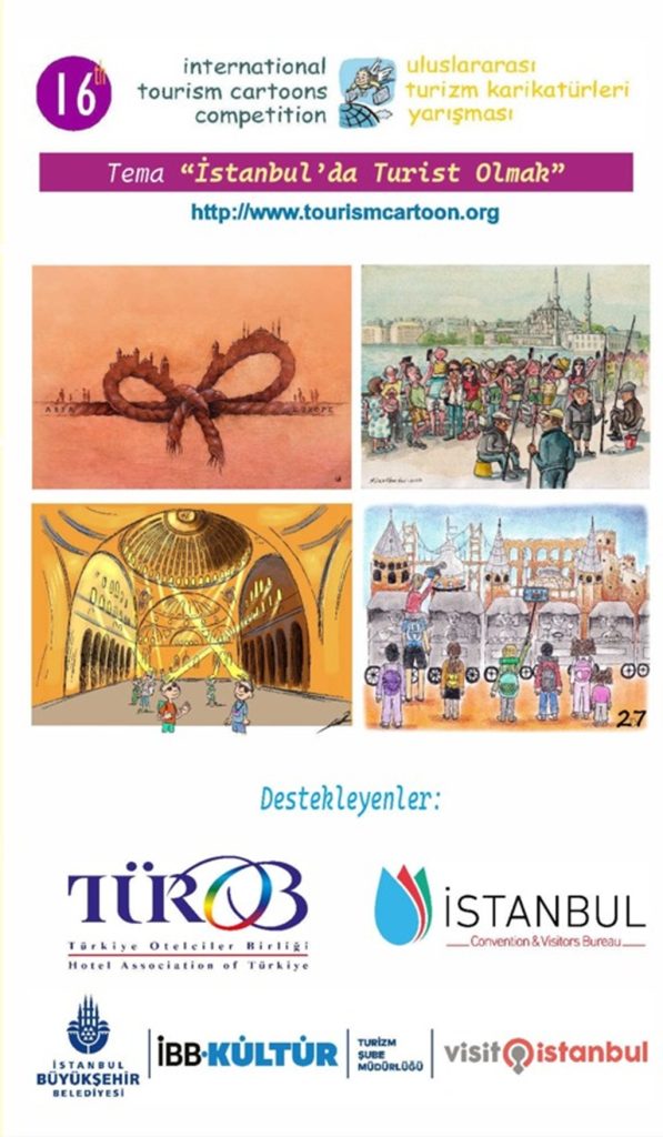 İstanbul’un Turist Gözüyle Yansıması: Uluslararası Karikatür Yarışmasının Ödül Sahipleri Belli Oldu